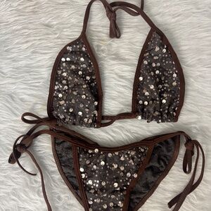 Exotic, dancewear bikini